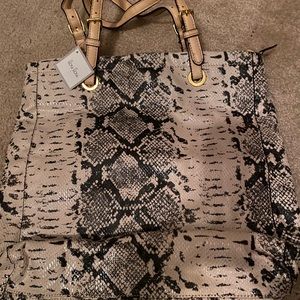 LouLou Imitation snakeskin purse.